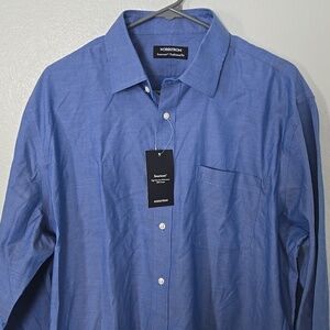 Nordstrom | French Blue Smartcare Traditional Fit Cotton Dress Shirt NWT 15